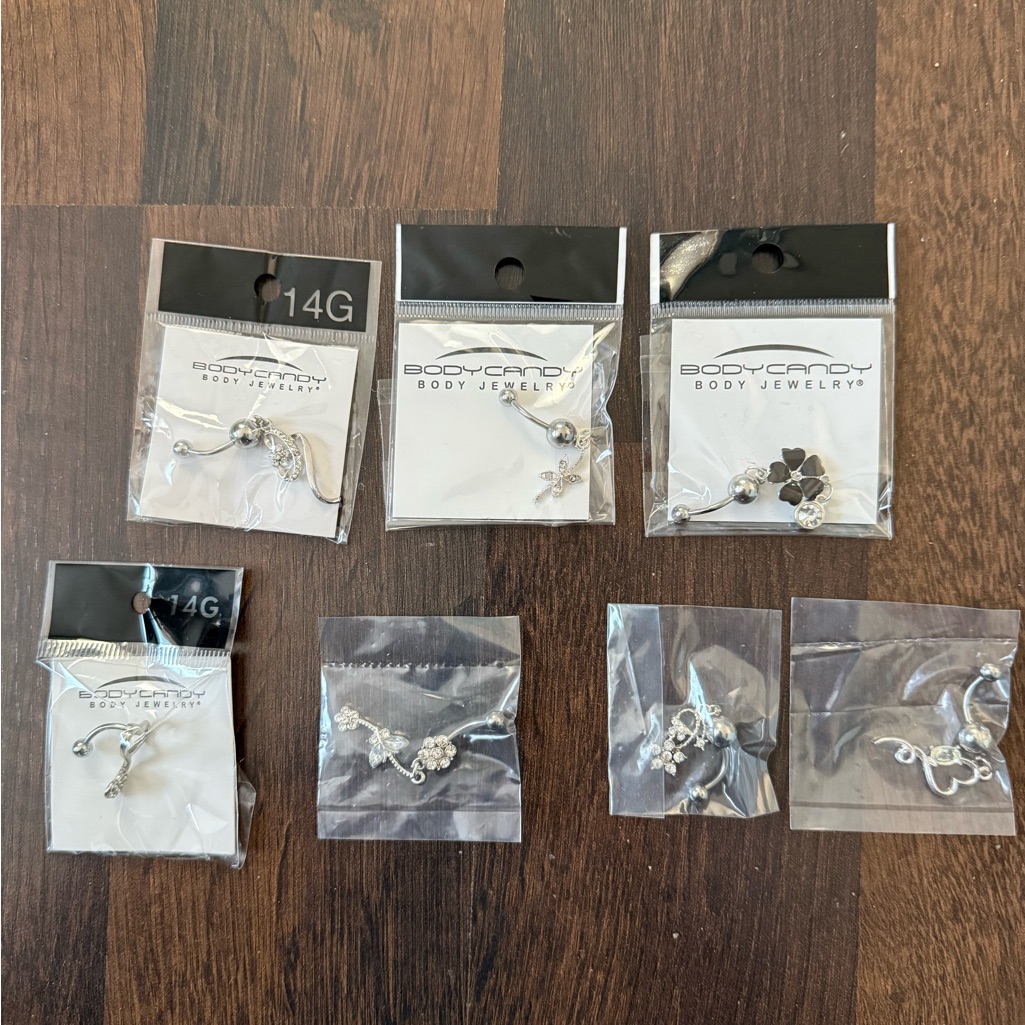 Body Candy Belly Rings 7pk 15$